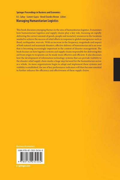 Produktbild: Managing Humanitarian Logistics