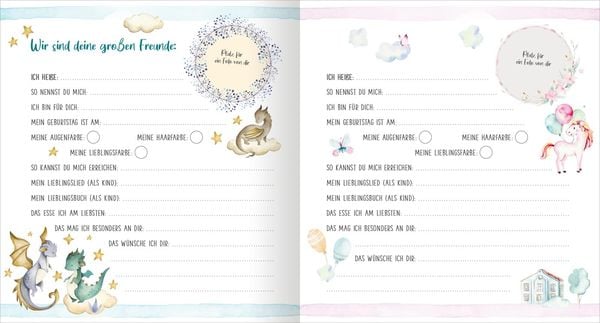 Produktbild: Meine ersten Freunde &ndash; Drachen (Aquarell-Optik)