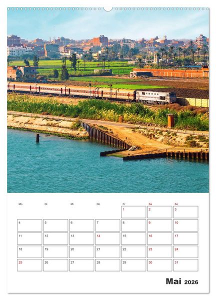 Produktbild: Suezkanal - Urlaubsplaner (hochwertiger Premium Wandkalender 2026 DIN A2 hoch), Kunstdruck in Hochglanz