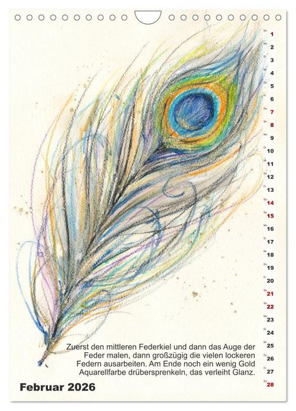 Produktbild: Mal mal mit Stiften (Wandkalender 2026 DIN A4 hoch), CALVENDO Monatskalender