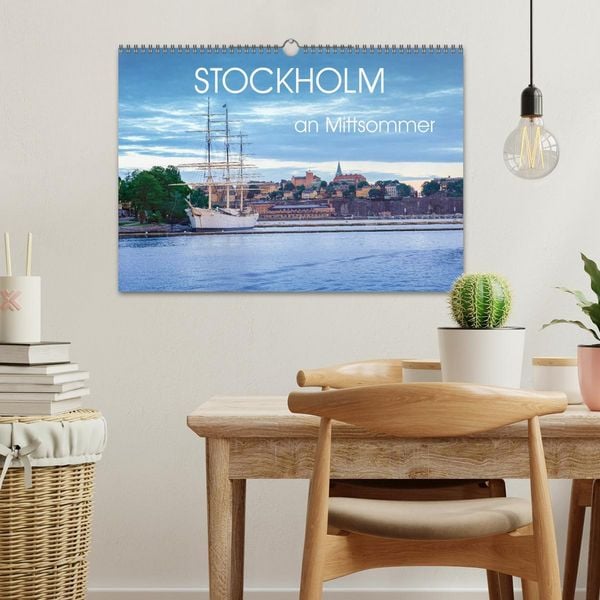 Produktbild: Stockholm an Mittsommer (Wandkalender 2026 DIN A3 quer), CALVENDO Monatskalender