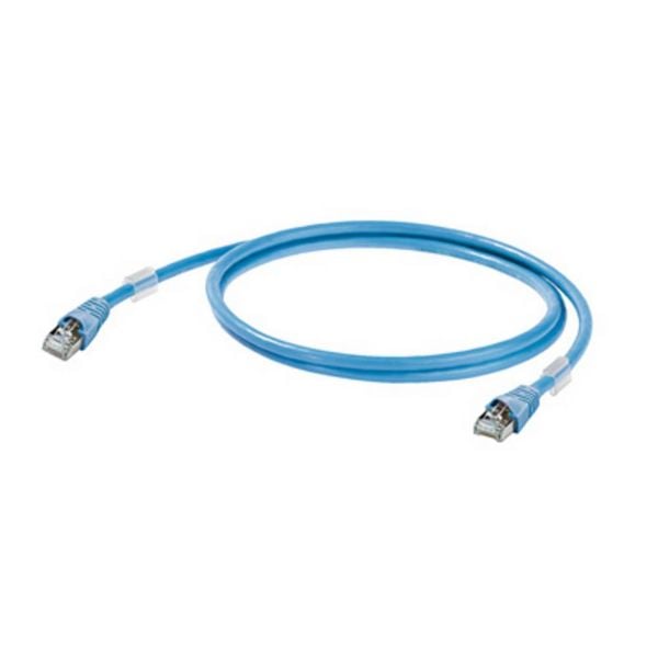 Produktbild: Weidm&uuml;ller 1165900002 RJ45 Patchkabel CAT 6a S/FTP 0.20m Blau UL-zertifiziert 1St.