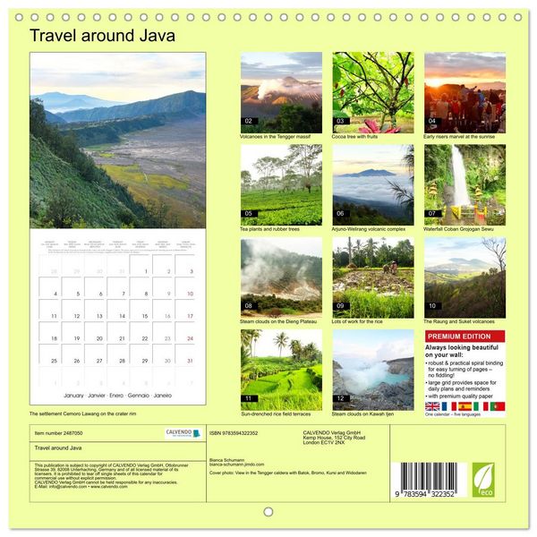 Produktbild: Travel around Java (Wall Calendar 2027 12 &times; 12 Inch) CALVENDO 12 Month Wall Calendar