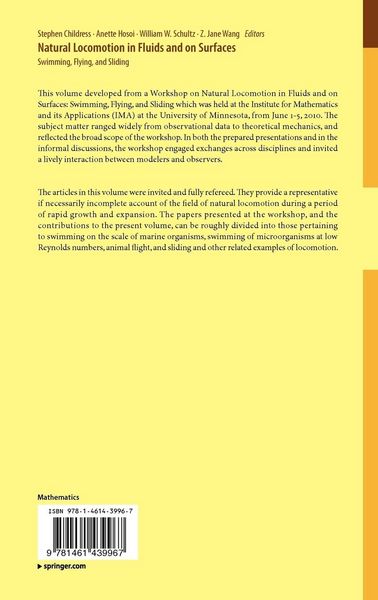 Produktbild: Natural Locomotion in Fluids and on Surfaces