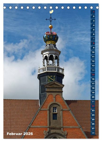 Produktbild: Emden - Sehenswertes der Seehafenstadt (Tischkalender 2026 DIN A5 hoch), CALVENDO Monatskalender