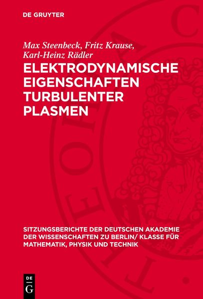 Produktbild: Elektrodynamische Eigenschaften turbulenter Plasmen