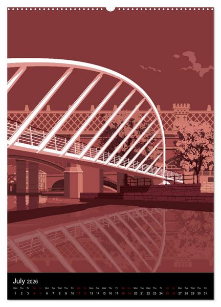 Produktbild: Manchester, Homage to a Great City. (High Quality Premium Wall Calendar 2026 DIN A2 portrait),CALVENDO 12 Month Wall Calendar