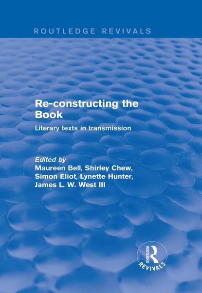 Produktbild: Re-Constructing the Book
