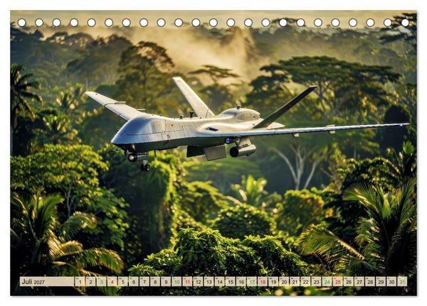 Produktbild: Drohnen - Weltweit (Tischkalender 2027 DIN A5 quer), CALVENDO Monatskalender