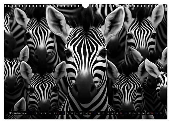 Produktbild: ZEBRAS - Modern Art (Wandkalender 2026 DIN A3 quer), CALVENDO Monatskalender