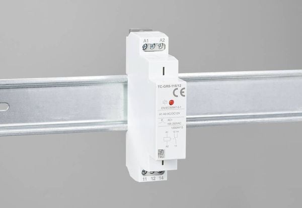 Produktbild: TRU COMPONENTS TC-GR8-116/12 Hilfsschalter 1 Wechsler 12 V/AC, 12 V/DC 16A 1St.