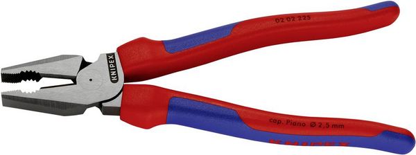 Produktbild: Knipex 02 02 225 Werkstatt Kraft-Kombizange 225mm DIN ISO 5746