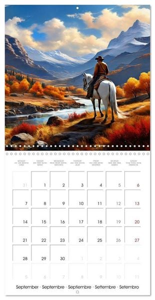 Produktbild: Man and Horse - Western Life (Wall Calendar 2026 12 &times; 12 Inch) CALVENDO 12 Month Wall Calendar