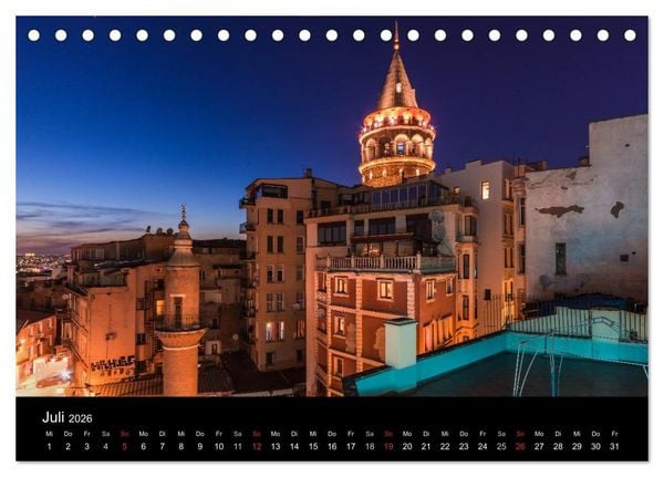 Produktbild: Istanbul - Stadt am Bosporus (Tischkalender 2026 DIN A5 quer), CALVENDO Monatskalender
