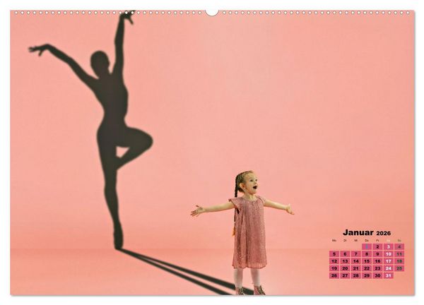 Produktbild: BALLETT - ein Hauch Magie (hochwertiger Premium Wandkalender 2026 DIN A2 quer), Kunstdruck in Hochglanz