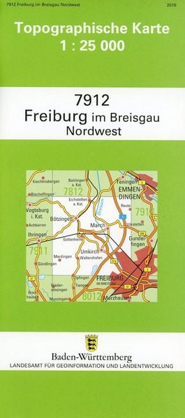Produktbild: Freiburg im Breigau Nordwest 1 : 25 000