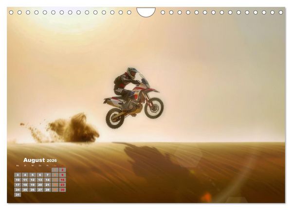Produktbild: W&uuml;stenrallye Dakar Motorrad (Wandkalender 2026 DIN A4 quer), CALVENDO Monatskalender