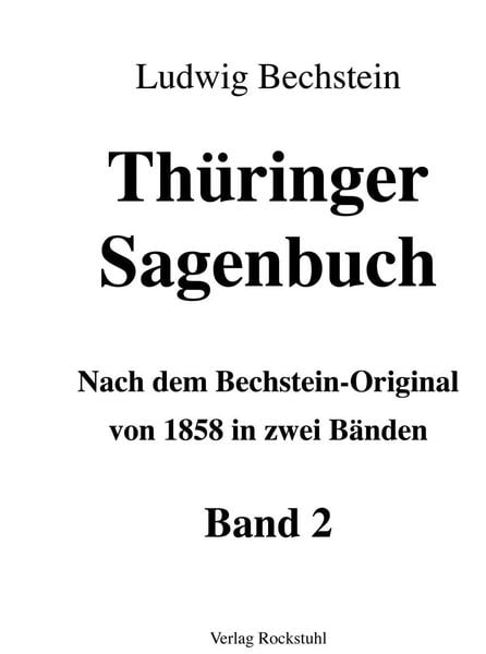 Produktbild: Th&uuml;ringer Sagenbuch / Th&uuml;ringer Sagenbuch - Band 2 (von 2)
