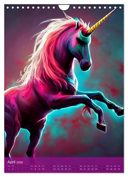 Produktbild: Zombiecorns (Wall Calendar 2026 DIN A4 portrait), CALVENDO 12 Month Wall Calendar