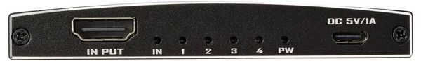 Produktbild: SpeaKa Professional SP-HDMIS-230 4 Port HDMI-Splitter Ultra HD-f&auml;hig 3840 x 2160 Pixel Schwarz