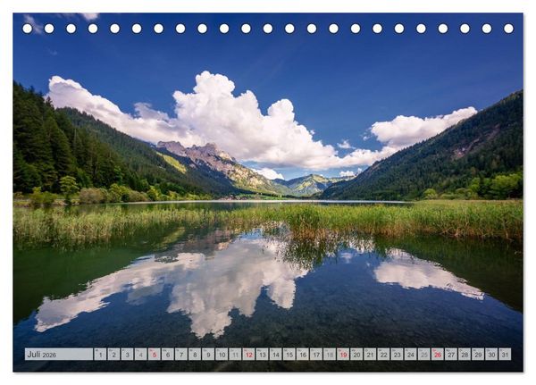 Produktbild: Urlaub im Tannheimer Tal (Tischkalender 2026 DIN A5 quer), CALVENDO Monatskalender