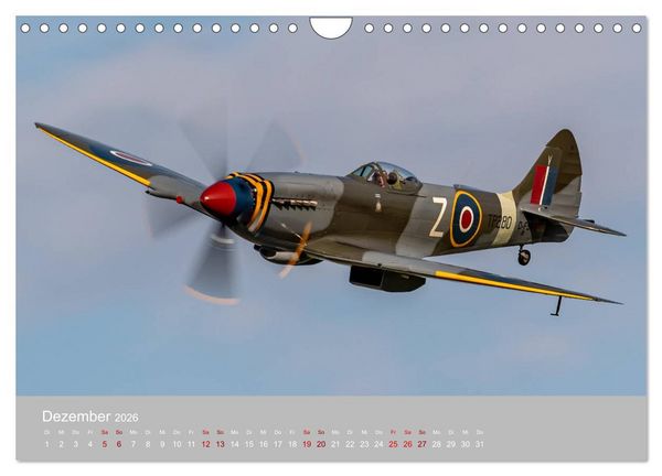 Produktbild: Fliegende Legenden - Warbirds (Wandkalender 2026 DIN A4 quer), CALVENDO Monatskalender