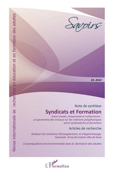 Produktbild: Syndicats et formation