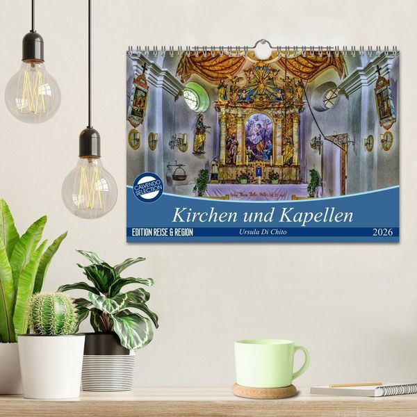 Produktbild: Kirchen und Kapellen (Wandkalender 2026 DIN A4 quer), CALVENDO Monatskalender
