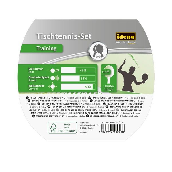 Produktbild: Idena Set Tischtennis Training 5-teilig