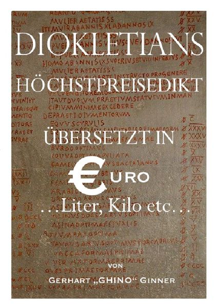 Produktbild: Diokletians H&ouml;chstpreisedikt in Euro, Liter & Kilo