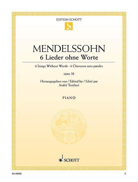Produktbild: Mendelssohn Bartholdy, F: 6 Lieder ohne Worte