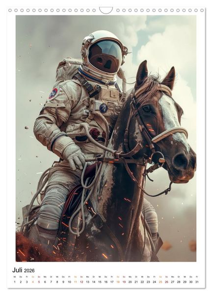 Produktbild: Astronauten - viel los im All (Wandkalender 2026 DIN A3 hoch), CALVENDO Monatskalender