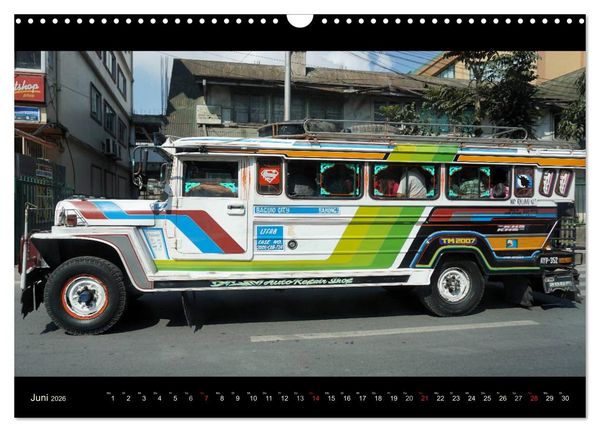 Produktbild: Jeepneys (Wandkalender 2026 DIN A3 quer), CALVENDO Monatskalender