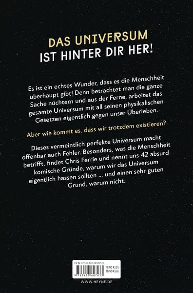 Produktbild: 42 Gr&uuml;nde, das Universum zu hassen