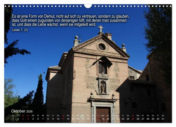 Produktbild: Auf den Spuren der Heilige Teresa von Avila (Wandkalender 2026 DIN A3 quer), CALVENDO Monatskalender