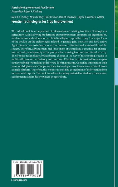Produktbild: Frontier Technologies for Crop Improvement