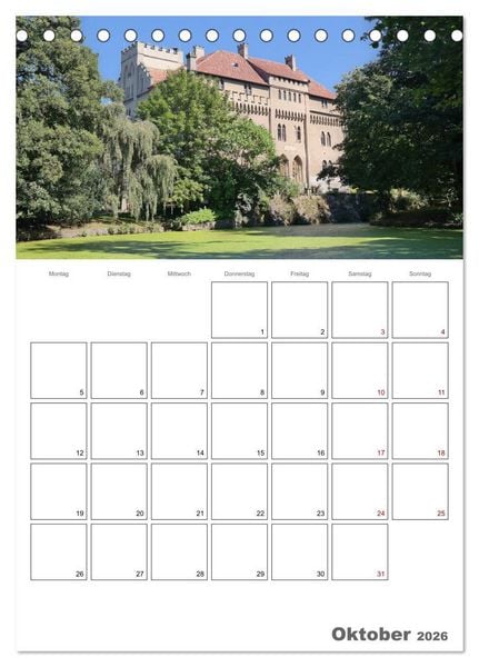 Produktbild: Radeberg und die Schl&ouml;sser im R&ouml;dertal (Tischkalender 2026 DIN A5 hoch), CALVENDO Monatskalender