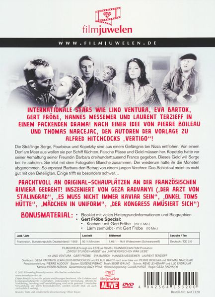 Produktbild: Zw&ouml;lf Stunden Angst - Ihr Verbrechen war Liebe - filmjuwelen
