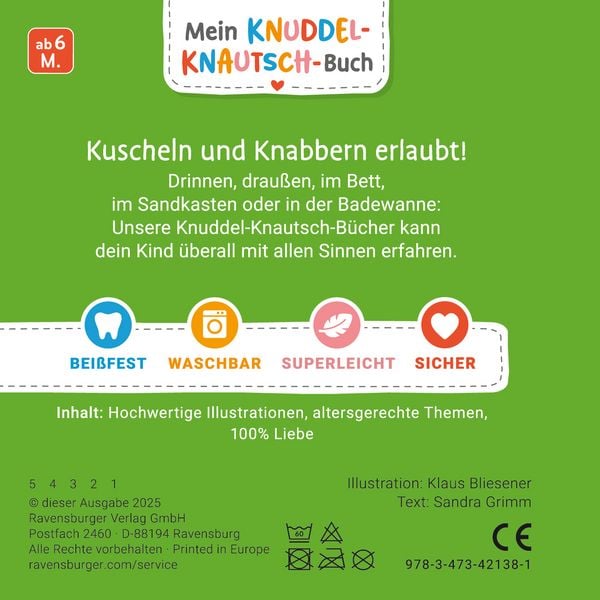 Produktbild: Mein Knuddel-Knautsch-Buch - Mein Bagger