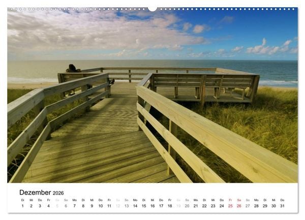 Produktbild: Sylt, der nordfriesische Inseltraum (hochwertiger Premium Wandkalender 2026 DIN A2 quer), Kunstdruck in Hochglanz