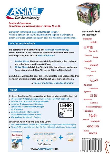 Produktbild: ASSiMiL Rum&auml;nisch ohne M&uuml;he - Audio-Plus-Sprachkurs - Niveau A1-B2
