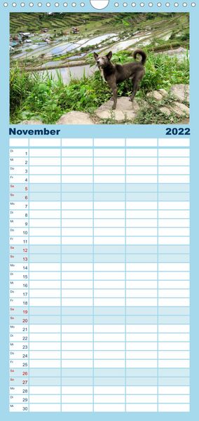 Produktbild: Familienplaner Hunde aus aller Welt (Wandkalender 2022 , 21 cm x 45 cm, hoch)