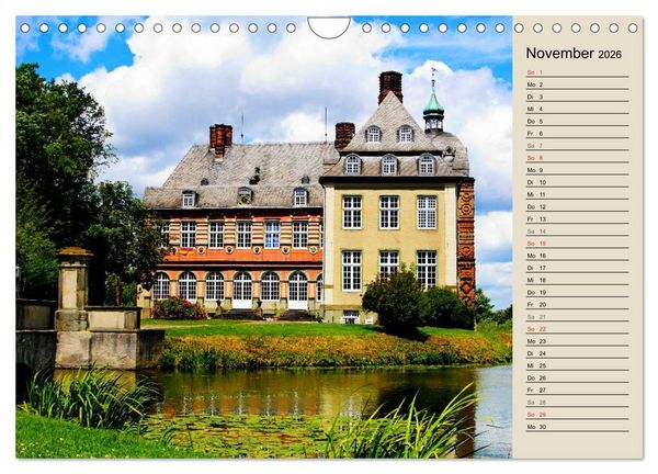 Produktbild: Burgen und Schl&ouml;sser im M&uuml;nsterland (Wandkalender 2026 DIN A4 quer), CALVENDO Monatskalender