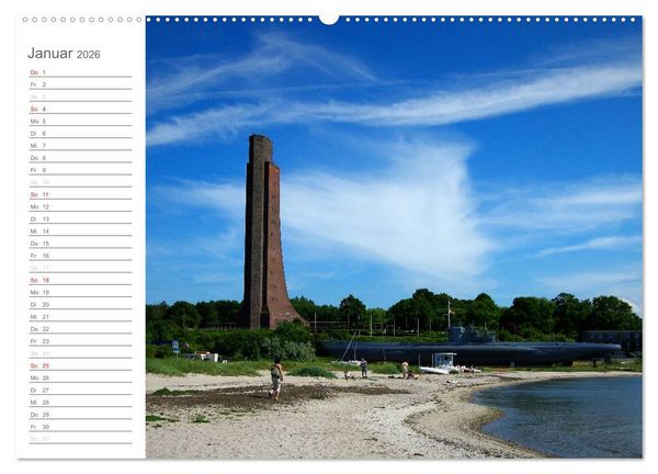 Produktbild: Laboe - Ostsee - Sommer (hochwertiger Premium Wandkalender 2026 DIN A2 quer), Kunstdruck in Hochglanz