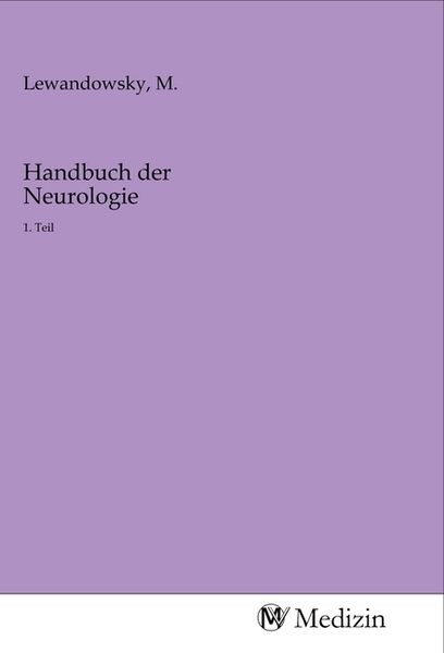 Produktbild: Handbuch der Neurologie