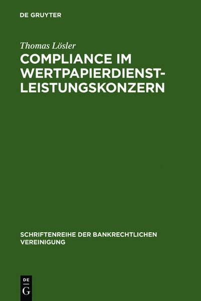 Produktbild: Compliance im Wertpapierdienstleistungskonzern
