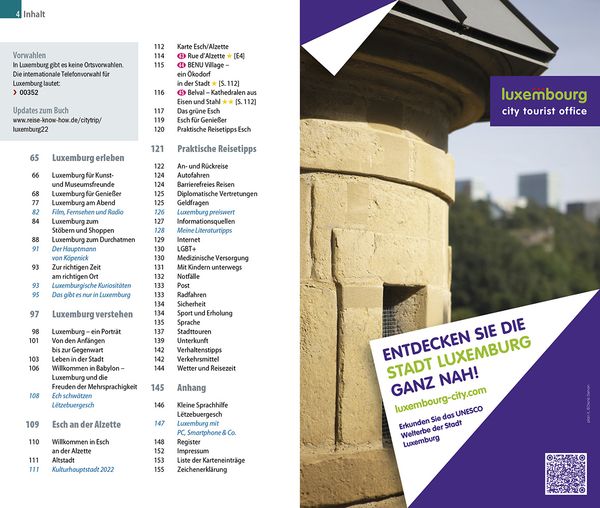 Reise Know-How CityTrip Luxemburg mit Kulturhauptstadt Esch