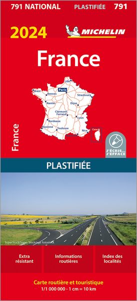 Michelin Frankreich 2024 (plastifiziert)