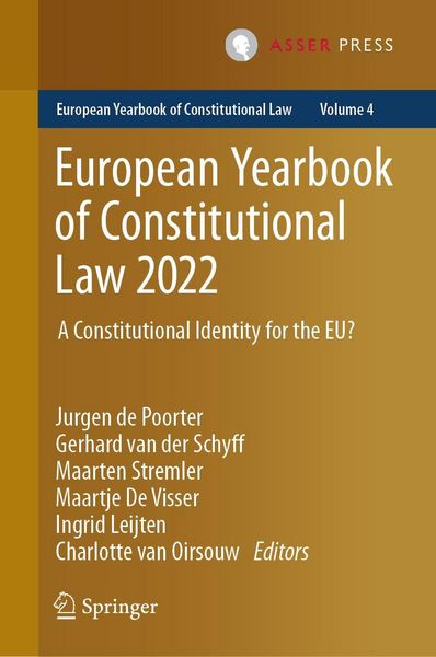 Produktbild: European Yearbook of Constitutional Law 2022