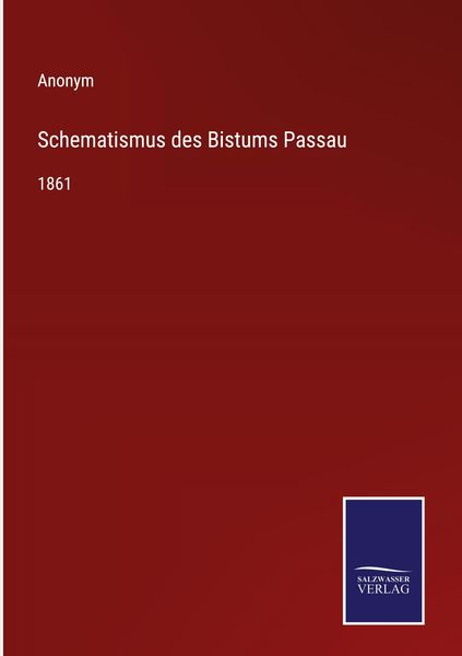 Produktbild: Schematismus des Bistums Passau